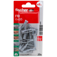 Fischer 045461 FU 6 x 35 K NV Universele pluggen 35 mm 1 set(s)