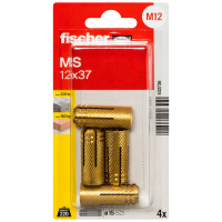 Fischer 532736 MS 12 x 37 K NV Messingplug 37 mm 1 set(s)