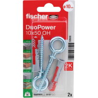 Fischer 535015 DuoPower 10 x 50 OH K NV Pluggenset 50 mm 10 mm 1 set(s)