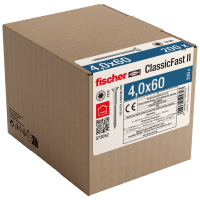 Fischer 573052 Spaanplaatschroef 60 mm TX 200 stuk(s)