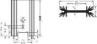Fischer Elektronik 10019868 SK 409 38,1 STS Strengkoellichaam 7 K/W (l x b x h) 45 x 38.1 X 12.7 Mm TO 220, TO 218, TO 3P