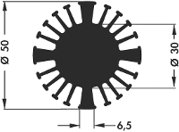 Fischer Elektronik 10021930 SK 602 20 SA LED koellichaam 2.4 K/W (Ø x h) 50 mm x 20 mm
