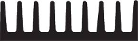 Fischer Elektronik 10037011 ICK 24 B Koellichaam 13 K/W (l x b x h) 33 x 19 x 4.8 Mm DIL 14, DIL 16, DIL 18, DIL 20, DIL 22, DIL 24