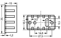 Fischer Elektronik 10037014 ICK 35 SA Koellichaam 20 K/W (l x b x h) 35 x 18.5 X 15 mm SOT 32, TO 220