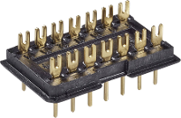 Fischer Elektronik DIL stekker 1 stuk(s) DILS 14 GO Aantal polen: 14 Rastermaat: 2.5 Mm (l x b x h) 20 x 12.5 X 7.6 Mm