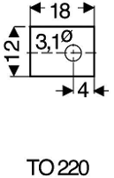 Fischer Elektronik GS 220 P Mica schijf (l x b) 18 mm x 12 mm Geschikt voor TO 220 1 stuk(s)