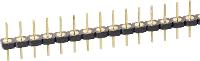 Fischer Elektronik Male header (precisie) Aantal rijen: 1 Aantal polen per rij: 50 MK LP 41/ 50/G 1 stuk(s)