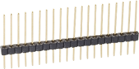Fischer Elektronik Male header (standaard) Aantal rijen: 1 Aantal polen per rij: 20 SLM N 1/063/ 20/G 1 stuk(s)