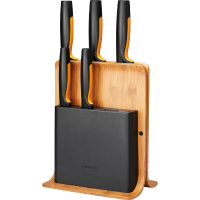 Fiskars Functional Form Bamboe messenblok met 5 messen