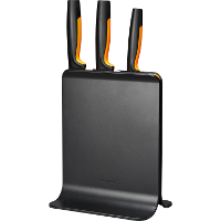 Fiskars Functional Form Kunststof messenblok met 3 messen mes Japans roestvrij staal | handvat met SoftGrip