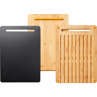 Fiskars Functional Form Set bamboe snijplanken set van 3