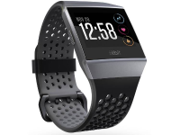 FitBit Ionic Sport Black Gray Large Reserve armband Maat: L Donkergrijs, Zwart