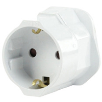 Fixapart Reisadapter Europa naar UK Geaard reisstekker EL TRAVEL01