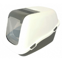 Kattenbak Open Top (57x39x41cm) Grijs/Wit