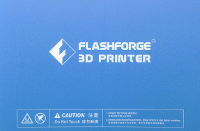 Flashforge Printbedfolie Geschikt voor: FlashForge Dreamer, FlashForge Creator (Pro)