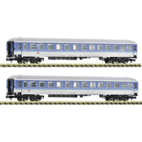 Fleischmann 6260025 N set van 2: Personenrijtuigen „IR 2471” van de DB AG 2. Categorie wagens geslacht Bimz 264.6 En één wagen 2. Klasse, geslacht Bimdz 268.6.