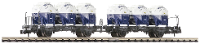 Fleischmann 6660046 N dubbele containerwagen van de DB