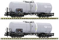 Fleischmann 825818 N set van 2 ketelwagens van de CD Cargo
