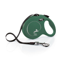Flexi Classic Olijfgroen S M L Tape rollijn 5 meter S