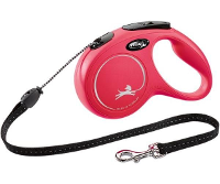 Flexi Classic Cord 5 meter Medium Rood