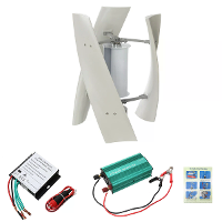 FLHQ 100 Windturbinegenerator 100W 12V 24V Lage opstartwindsnelheid Nylonvezelbladen Permanent magnetische levitatiegene
