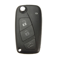 Flip Fob Key Shell Case Blade With 3 Button For Fiat Panda Grande