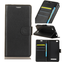 Flip Litchi Wallet Card Slot Stand Pu Leather Case Xiaomi Redmi 4a/xiaomi Redmi 4a Global Edition