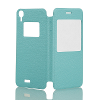 Flip View Window Leather Case For Doogee Valencia Dg800
