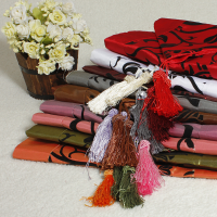 Flocking Damask Table Runner Cloth Wedding Decoration