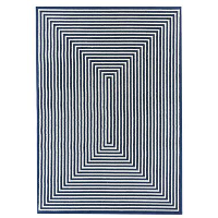 Floorita binnen/buitenvloerkleed Braid   marine   160x230 cm   Leen Bakker