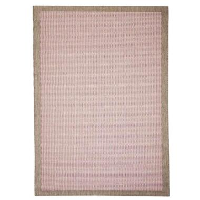 Floorita binnen/buitenvloerkleed Chrome   roze   135x190 cm   Leen Bakker