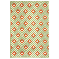 Floorita binnen/buitenvloerkleed Greca   groen   160x230 cm   Leen Bakker