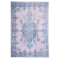 Floorita Easy care vloerkleed Sonja   naturel/blauw   160x230 cm   Leen Bakker