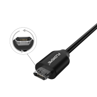 Floveme 1m3.3Ft Double Sided Plug Design Micro Usb Charging Date Cable For Samsung Galaxy S6 S7 S7edge Edge Pl