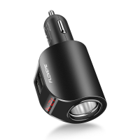 Floveme 3.1A 2 poorts USB autoladeradapter Dual 3.1A USB A Snel opladen met rode LED voor iPhone 12 13 14 14 Pro voor Hu