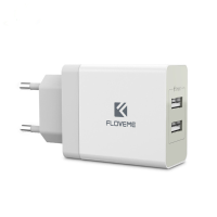 Floveme 3.4A Dual Usb Fast Travel Wall Charger For Iphone X 8plus Oneplus 5 Xiaomi Mi6 Mix 2 S8