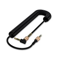 Floveme 3.5Mm Jack Male To Male 90 Degree Right Angle Round Audio Aux Cable For Iphonex 8 Samsung S8