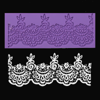 Flower Lace Mold Silicone Fondant Sugar Craft Wedding Cake Decorating Mould