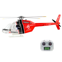 FLY WING Bell 206 V3 470 CLASS 2.4G 6CH GPS 4 Blades hoverende RC helicopter RTF met ACE Flight Control System