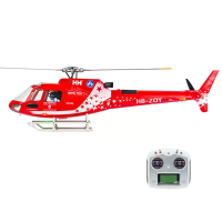 FYL WING Squirrel AS350 2.4G 6CH 3D Vliegend Drie Rotorbladen GPS Hover Eén Toets Terugkeer Schaal RC Helicopter RTF Met