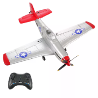 Flybear FX9501 P51 Mustang Jager 395mm Spanwijdte Borstelloze Motor 2.4G 4CH Ingebouwde Gyro EPP RC Vliegtuig Vaste Vleu