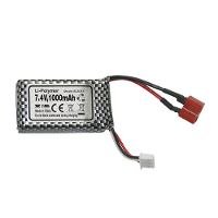 Flyhal FC600 HBX 16890A 1/16 RC Auto Reserve 7.4V 1000mAh 25C T Plug Lipo Batterij Voertuigen Modellen Onderdelen