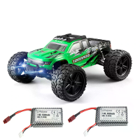Flyhal HBX FC610 RTR Twee Batterij 1/10 2.4G 4WD 46km/h RC Auto Voertuigen LED Verlichting Getand Grote Vrachtwagen Mode