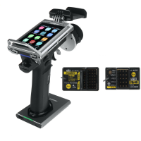 FlySky Noble Pro 2.4GHz 18CH AFHDS 3 US Versie Radiozender 3.5 Inch Kleuren Touchscreen Metalen Beugel Henvat met FGr4B/