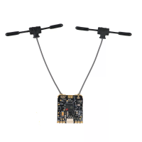 Flysky PR02 2.4GHz 16CH ELRS True Diversity Gemini Mode 250mW TCXO ontvanger met dubbele T antenne voor FPV race drone R