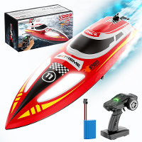 Flytec V003 RTR 2.4G 30km/h RC Boot Hoge Snelheid Competitief Racen LED Verlichting Waterdicht Auto Omslaan Reset Zelf O