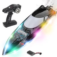 Flytec V006 RTR 2.4G 30km/h RC Boot Capsizreset LED Light Water Cooling Afstandsbediening Hoge snelheid Racen Leuk Spele
