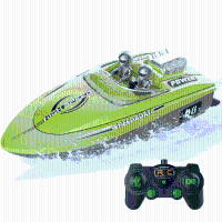Flytec V222 RTR 2.4G 20 km/h RC Bootspringen Racen Hoge Snelheid Plezier Spelen Snelboot Elektrisch Waterdicht Schip Dub