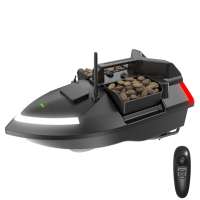 Flytec V801 RTR 2.4G 4CH Visaas RC Boot 500 m Afstand LED Verlichting Intelligente Drie Hoppers Vaste punt Nesting Snelh