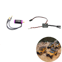 FLYUEACE 1224 4500KV Borstelloze Motor 25A ESC Combo voor Land Rover FMS FCX24M SCX24 1/24 Rock Crawler RC Auto's Voertu